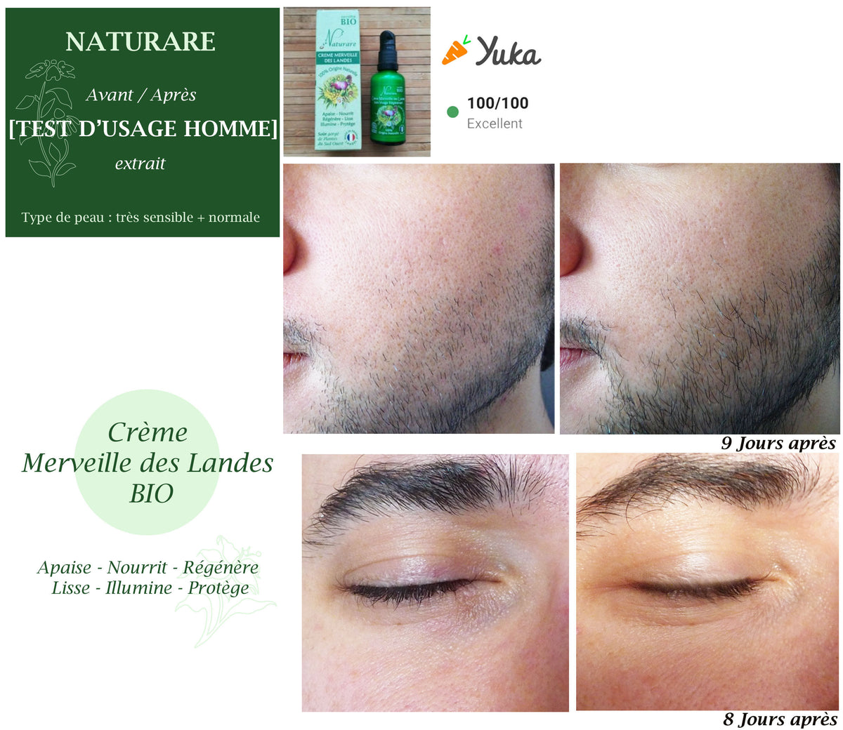 MERVEILLE DES LANDES BIO - Soin de peau Sensible Régénération Intégrale Visage